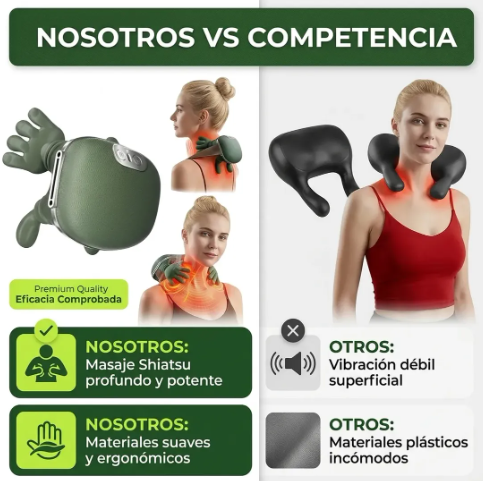 MASAJEADOR DE CUELLO TIPO TORTUGA