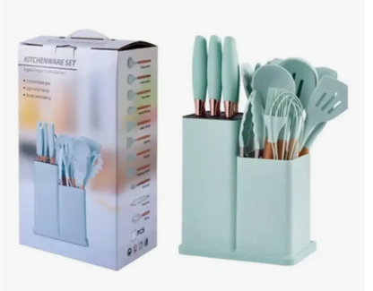 SET DE UTENSILIOS EN SILICONA