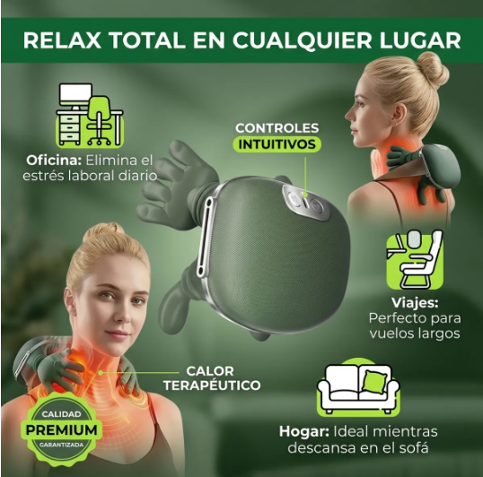 MASAJEADOR DE CUELLO TIPO TORTUGA